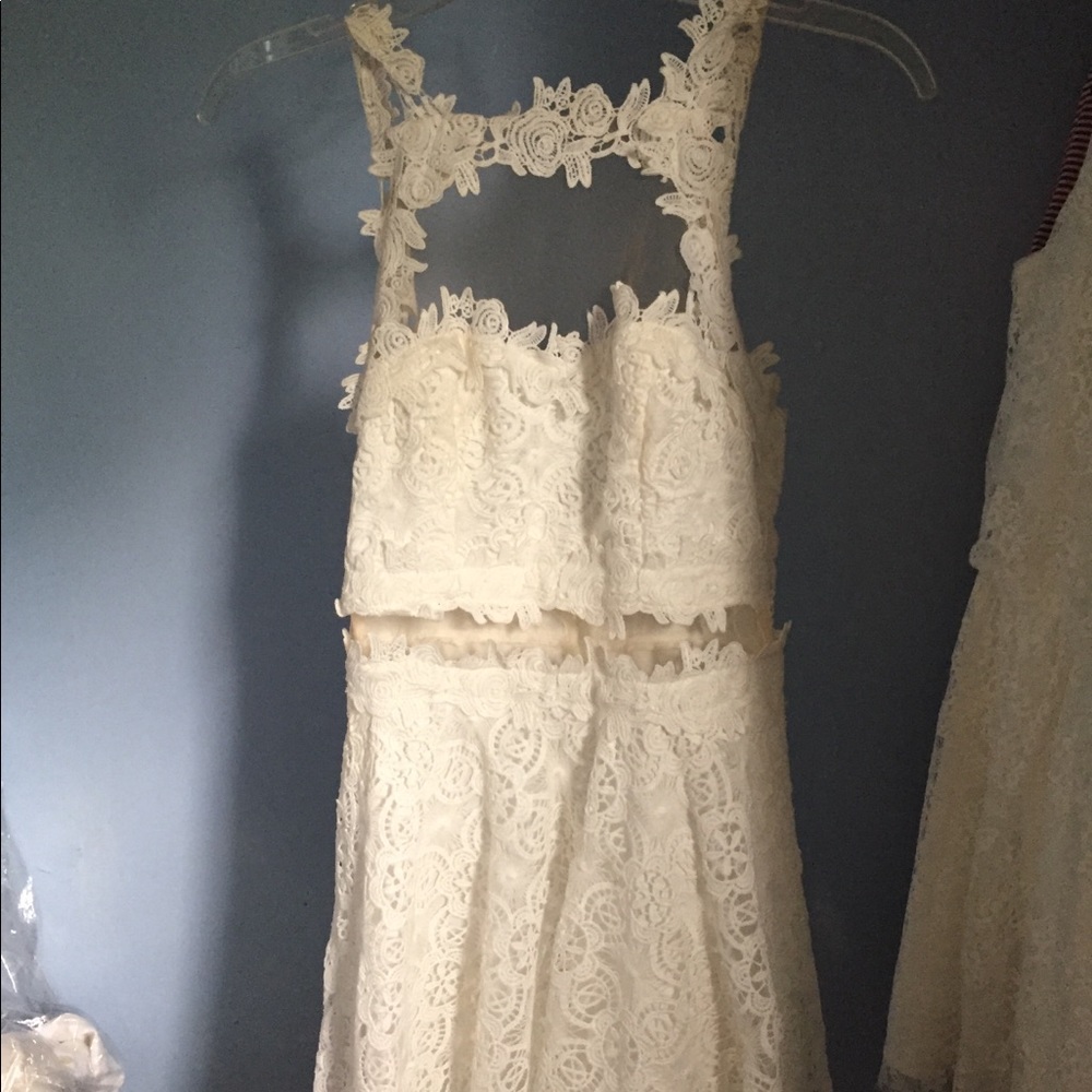 See though dress in the back